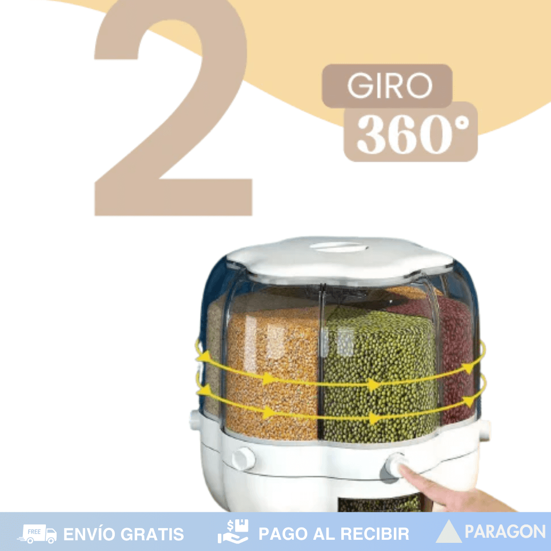 Dispensador de granos 360