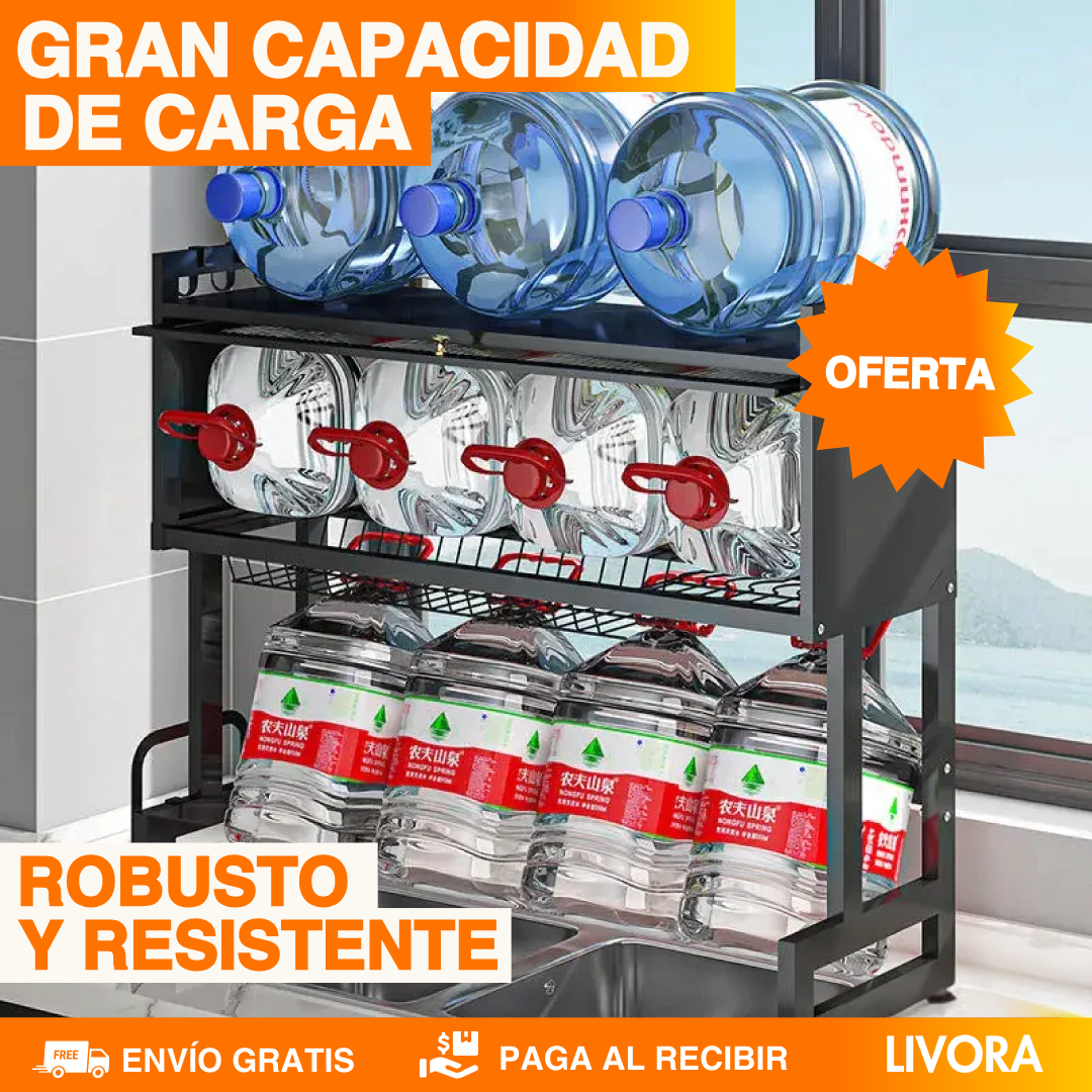 ESCURRIDOR DE PLATOS CON ALMACENAMIENTO - CALIDAD PREMIUM